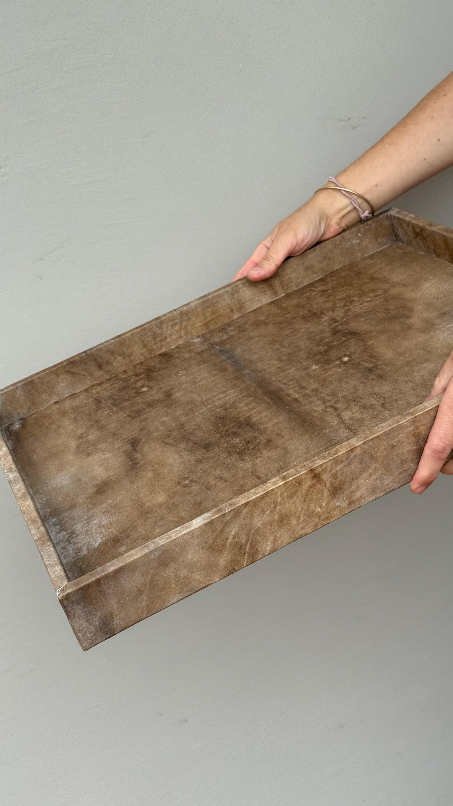 Bandeja Box en Lonja color visón