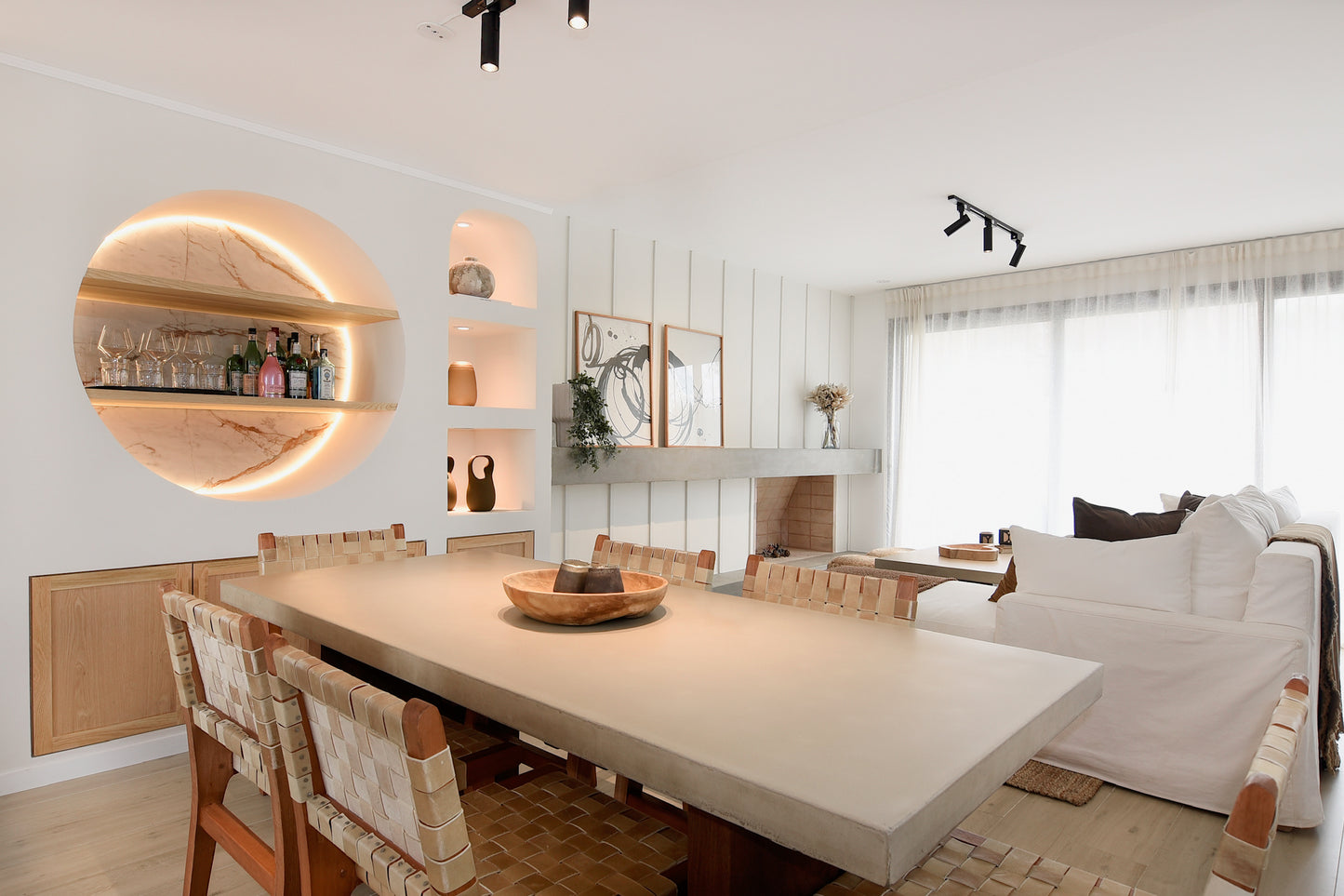 Silla de comedor Trenza en cuero