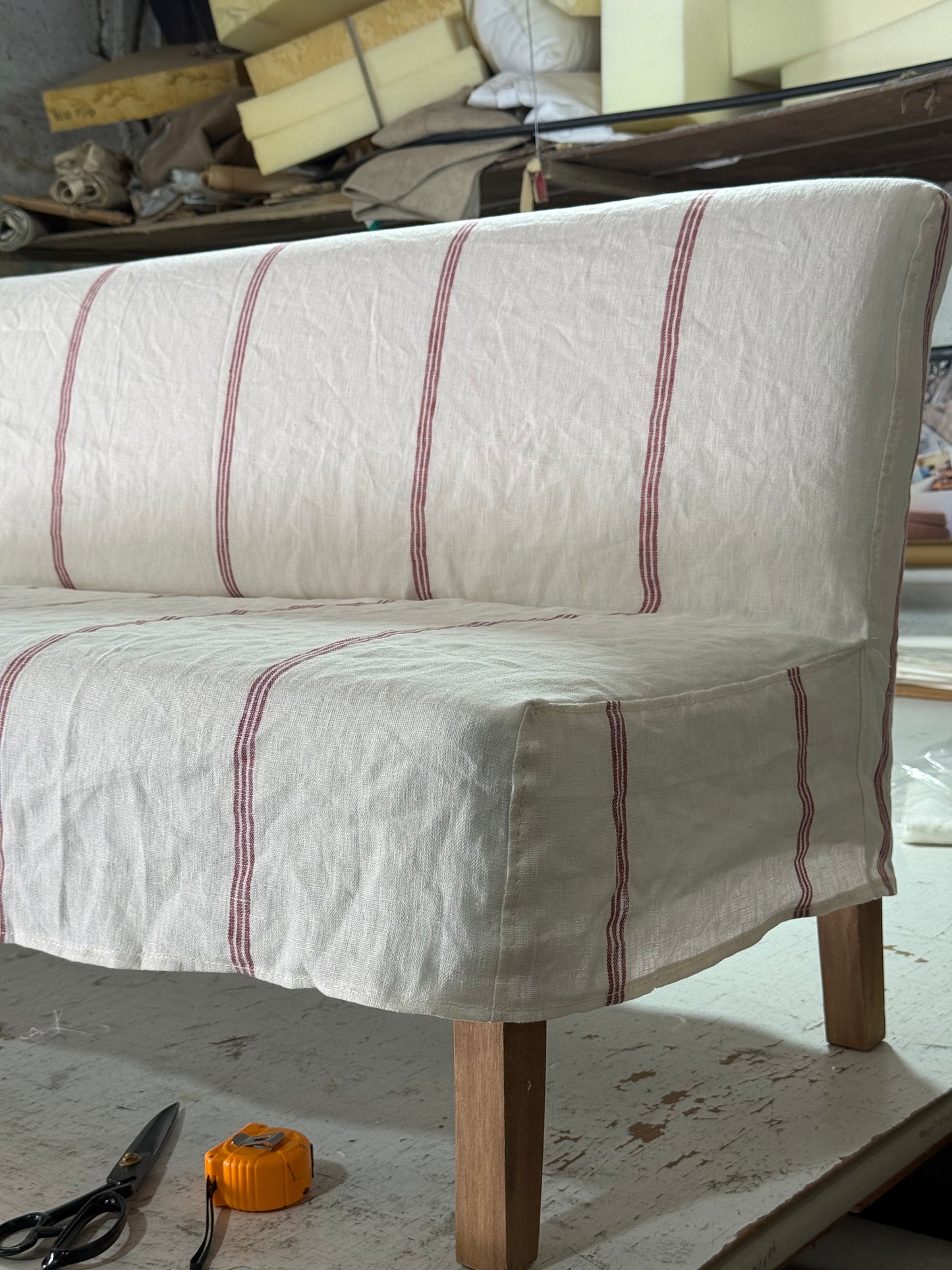 Butaca Juana 140cm en Lino [en stock]