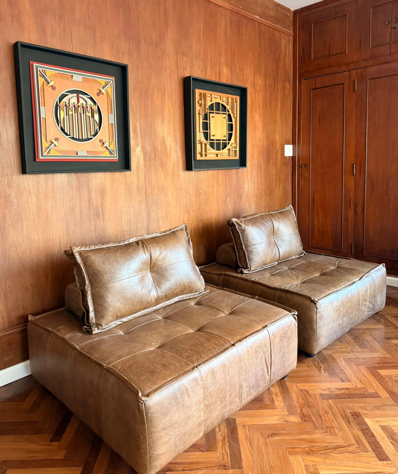 Sofá Mestizo 105*105 en cuero [ 2 en stock ]