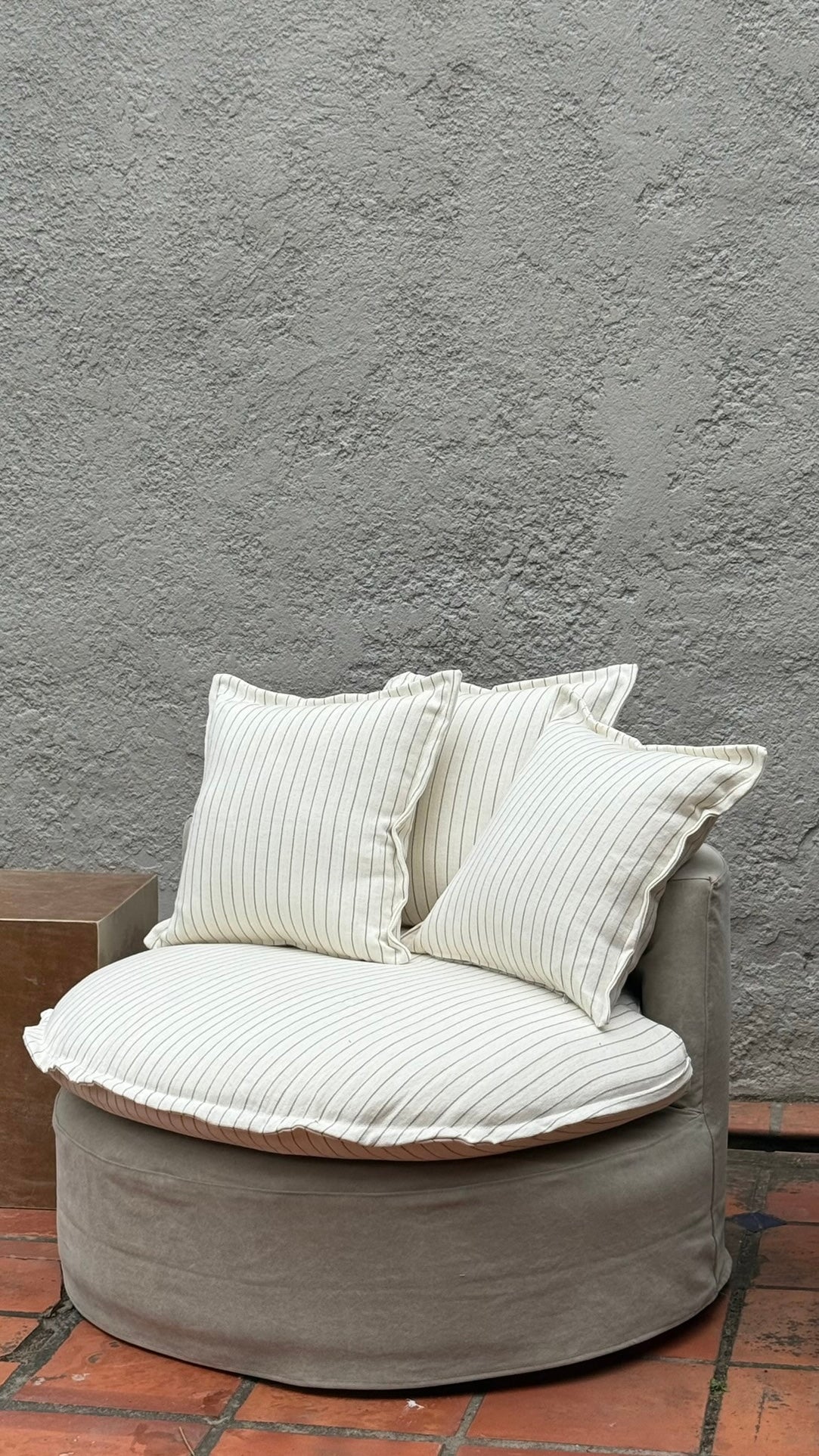 Sofá Inés 100*90 funda combinada